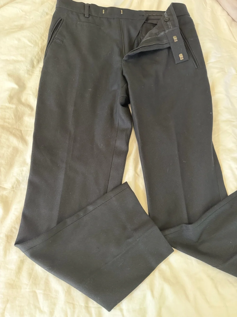 Gucci Men's Black Tailored Dress Pants